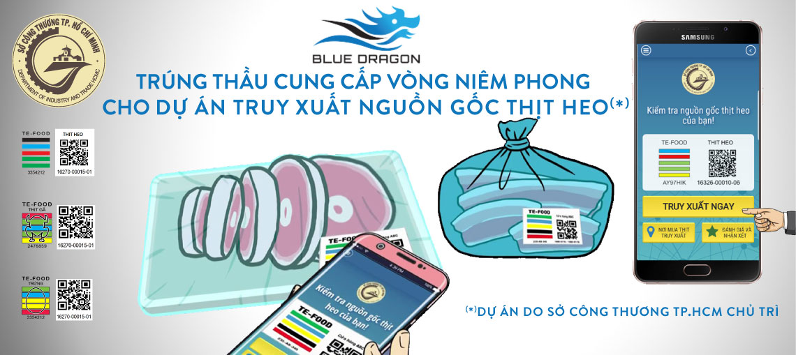 Rồng Xanh Trúng Thầu Cung Cấp Dây Niêm Phong Cho Dự Án Truy Xuât Nguồn Gốc Thịt Heo Do Sở Công Thương TP.HCM Chủ Trì